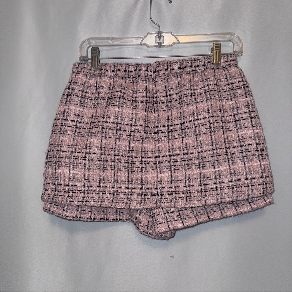 NWT Women's tweed Boucle Skort Light Pink - Picture 6 of 12